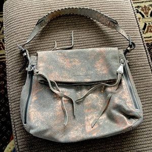 Metallic fabric BOHO bag